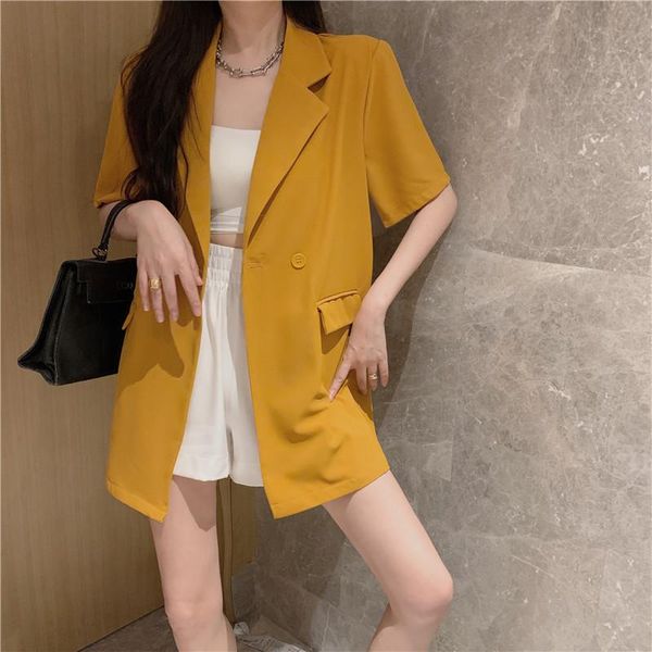 women's suits & blazers alien kitty 2021 summer ladies blazer short-sleeved turn down collar cotton linen casual basic fashion all-matc, White;black
women's suits & blazers alien kitty 2021 summer ladies blazer short-sleeved turn down collar cotton linen casual basic fashion all-matc, White;black