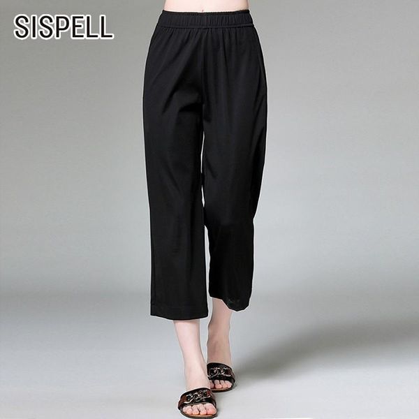 women's pants & capris sispell summer casual loose straight pant for women high waist pockets solid calf-length female 2021 fashion tid, Black;white
women's pants & capris sispell summer casual loose straight pant for women high waist pockets solid calf-length female 2021 fashion tid, Black;white