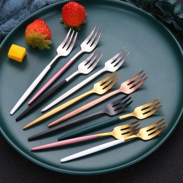 creative stainless steel fruit forks tableware cake dessert salad snack mini dinnerware home kitchen utensils
creative stainless steel fruit forks tableware cake dessert salad snack mini dinnerware home kitchen utensils
