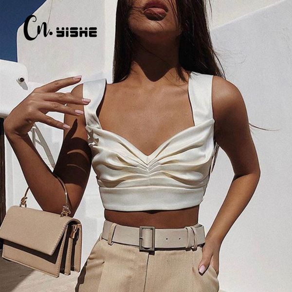 cnyishe summer sleeveless slim fit vest camisole women tank tee zipper solid black crop streetwear tank 210419, White
cnyishe summer sleeveless slim fit vest camisole women tank tee zipper solid black crop streetwear tank 210419, White