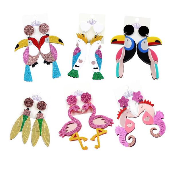dangle & chandelier (1pair) acrylic animal earrings pink cackatoo bird cicada earring flamingo cockatoo toucan seahorse, Silver
dangle & chandelier (1pair) acrylic animal earrings pink cackatoo bird cicada earring flamingo cockatoo toucan seahorse, Silver