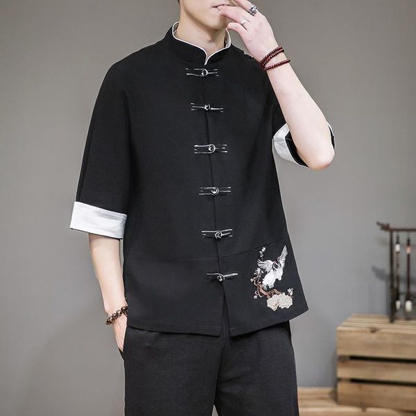 man retro chinese traditional clothing tang suit casual stand collar shirt plus size linen embroidery china jacket ethnic, Red
man retro chinese traditional clothing tang suit casual stand collar shirt plus size linen embroidery china jacket ethnic, Red