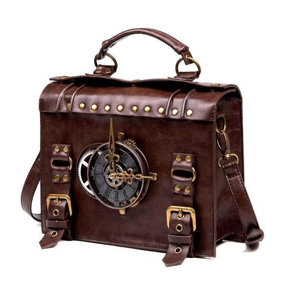 unique steampunk genuine leather men women handbag personality travel party cool punk style bag duffel bags
unique steampunk genuine leather men women handbag personality travel party cool punk style bag duffel bags