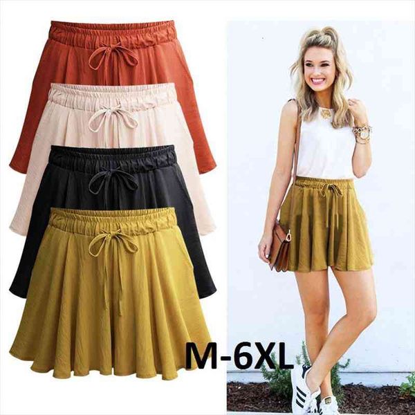 women shorts summer chiffon casual shorts female wide leg elastic high waist wide leg large size jupe femme plus size2007, White;black
women shorts summer chiffon casual shorts female wide leg elastic high waist wide leg large size jupe femme plus size2007, White;black