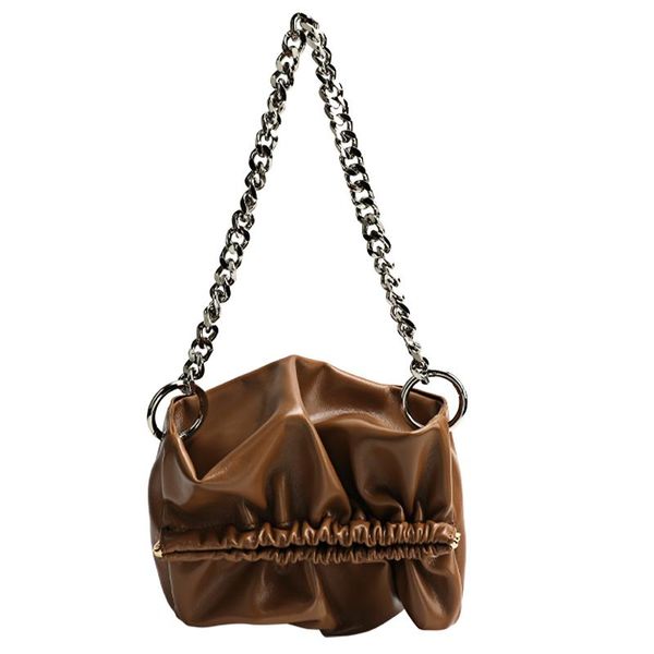 evening bags thick chain pleated bag retro underarm soft fold designer female dumpling leather clutch handbag
evening bags thick chain pleated bag retro underarm soft fold designer female dumpling leather clutch handbag