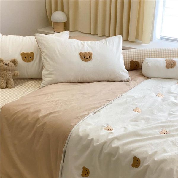 bedding sets 100% cotton dark khaki bears children set cute cartoon bed cover gift for child king size duvet
bedding sets 100% cotton dark khaki bears children set cute cartoon bed cover gift for child king size duvet