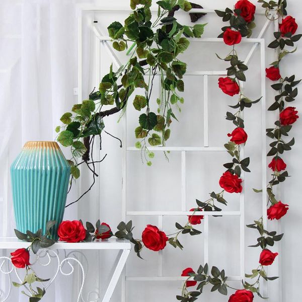 4pcs 2m simulation rose vine fake flower decoration home indoor pipe ceiling plant wall wedding strip rattan decorative flowers & wreaths
4pcs 2m simulation rose vine fake flower decoration home indoor pipe ceiling plant wall wedding strip rattan decorative flowers & wreaths