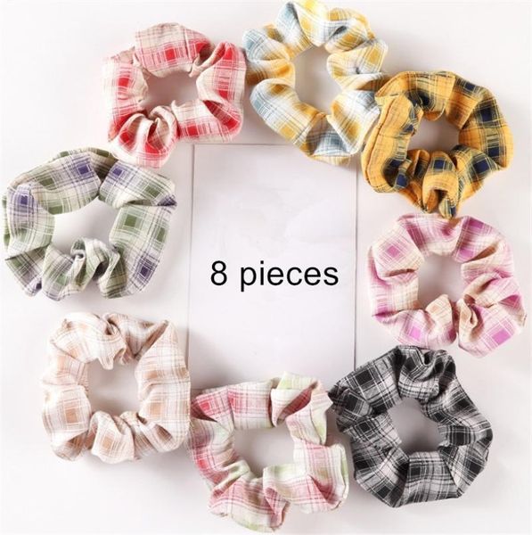 hair accessories 1 set cute fabric plaid scrunchies headwear fashion girls ponytail holder ring ties rope bands, Slivery;white
hair accessories 1 set cute fabric plaid scrunchies headwear fashion girls ponytail holder ring ties rope bands, Slivery;white