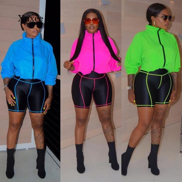 two piece set hoodie biker shorts streetwear casual tracksuit women sports suit plus size outfits clothing women's jackets, Black;brown
two piece set hoodie biker shorts streetwear casual tracksuit women sports suit plus size outfits clothing women's jackets, Black;brown