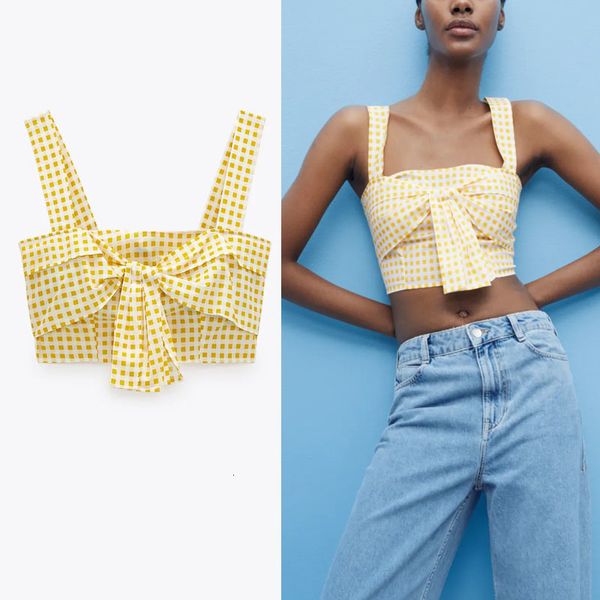 blouses cropped gingham yellow blouse women sleeveless straps plaid summer woman fashion smocked elastic retro blouses, White
blouses cropped gingham yellow blouse women sleeveless straps plaid summer woman fashion smocked elastic retro blouses, White