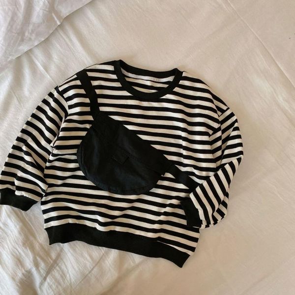 kids sweatshirts bag design toddler baby boys hoodie cool striped loose clothing little girl fall clothes children's pullovers t t-shir, Blue
kids sweatshirts bag design toddler baby boys hoodie cool striped loose clothing little girl fall clothes children's pullovers t t-shir, Blue