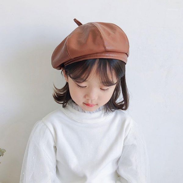 maxsiti u autumn and winter children's retro solid color pu beret british style girl's painter cap casual hat caps & hats1, Yellow
maxsiti u autumn and winter children's retro solid color pu beret british style girl's painter cap casual hat caps & hats1, Yellow