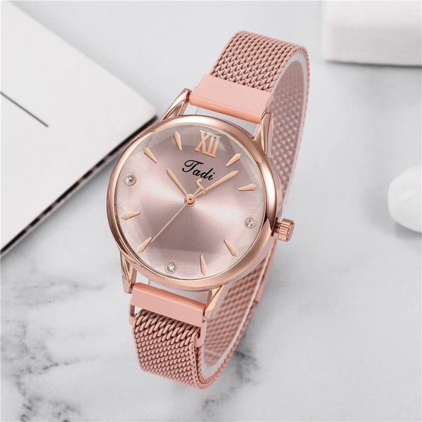 wristwatches ladies magnet buckle gradient color watch luxury quartz analog relogio feminino gift clock, Slivery;brown
wristwatches ladies magnet buckle gradient color watch luxury quartz analog relogio feminino gift clock, Slivery;brown