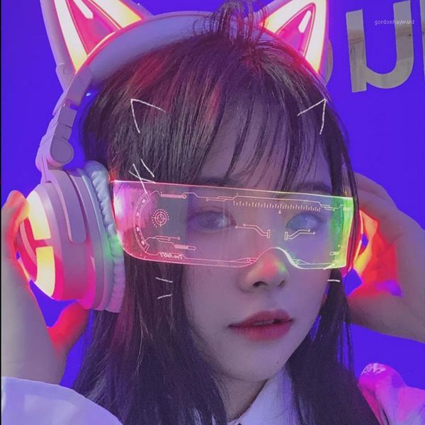 sunglasses led luminous vintage punk goggles men women fashion party christmas colorful light up glasses shades uv400, White;black
sunglasses led luminous vintage punk goggles men women fashion party christmas colorful light up glasses shades uv400, White;black