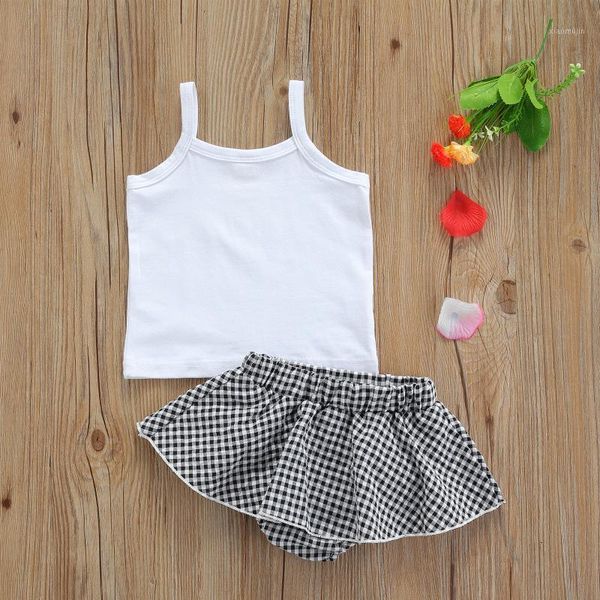 clothing sets baby shorts suit, girl clothes off shoulder sleeveless elastic waist summer plaids loose pants 2pcs outfits, White
clothing sets baby shorts suit, girl clothes off shoulder sleeveless elastic waist summer plaids loose pants 2pcs outfits, White