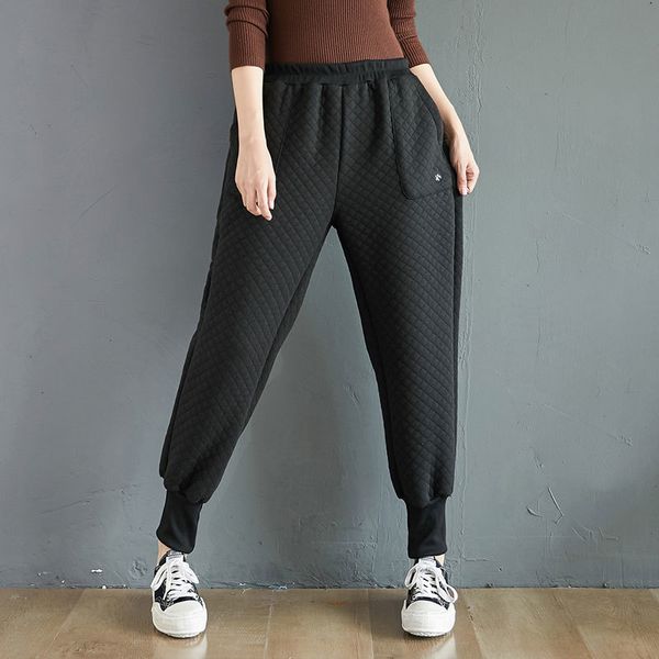 women's jumpsuits & rompers autumn korea fashion women elastic waist loose black pants all-matched casual thicken cotton harem plus siz, Black;white
women's jumpsuits & rompers autumn korea fashion women elastic waist loose black pants all-matched casual thicken cotton harem plus siz, Black;white