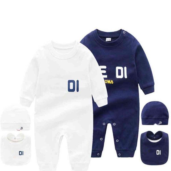 2022 infant 3 set hat bib jumpsuit kids clothes girls boys letter clothes newborn baby rompers toddler, Blue
2022 infant 3 set hat bib jumpsuit kids clothes girls boys letter clothes newborn baby rompers toddler, Blue