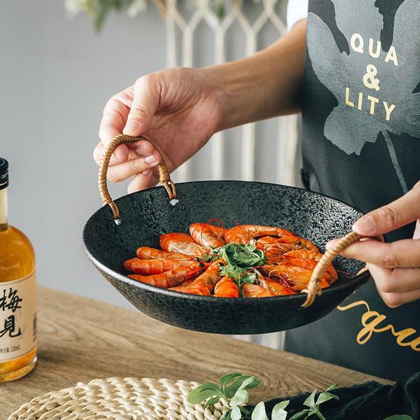 dishes & plates japanese style retro rope binaural dish creative household ceramic deep soup bowl characteristic tableware
dishes & plates japanese style retro rope binaural dish creative household ceramic deep soup bowl characteristic tableware