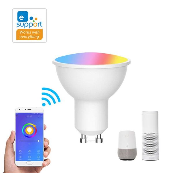 smart home control gu10 spotlight wifi led bulb 220-240v 4w rgb+cct ewelink app remote lamp works with alexa google
smart home control gu10 spotlight wifi led bulb 220-240v 4w rgb+cct ewelink app remote lamp works with alexa google