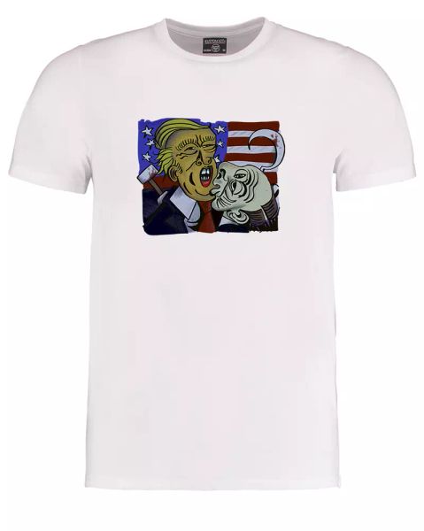 picasso style art trump & putin kiss- men's sub t-shirt, White;black
picasso style art trump & putin kiss- men's sub t-shirt, White;black