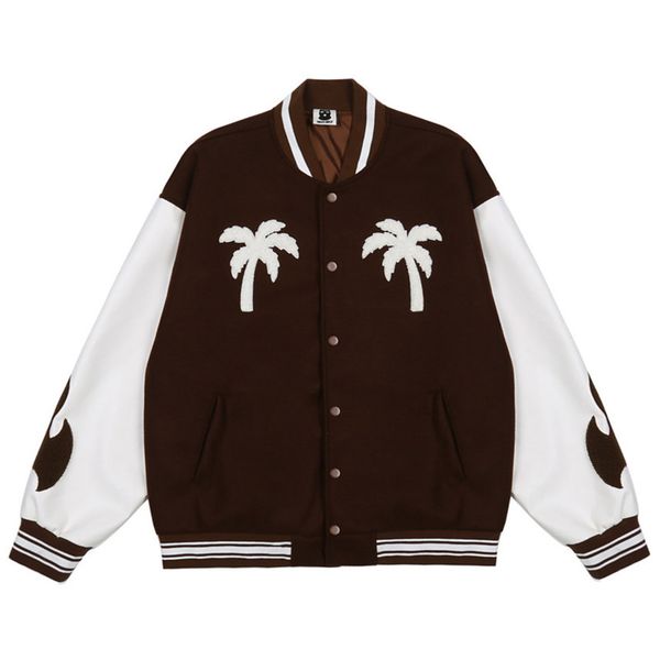 Hip Hop Streetwear Gothic Baseball et men Face Mask Tree Embroidery Patchwork Punk Coat Harajuku Oversized Varsity ets, Black;brown
Hip Hop Streetwear Gothic Baseball et men Face Mask Tree Embroidery Patchwork Punk Coat Harajuku Oversized Varsity ets, Black;brown