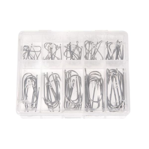 100pcs 1 box 10 sizes steel fishhooks carp fishing jig head set pesca anzol tackle hook with hole 3# - 12# hooks
100pcs 1 box 10 sizes steel fishhooks carp fishing jig head set pesca anzol tackle hook with hole 3# - 12# hooks