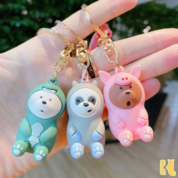 2021 fashion keychain cartoon cute creativity three bears unicorn key chain fashion car bag pendant doll small gift, Silver
2021 fashion keychain cartoon cute creativity three bears unicorn key chain fashion car bag pendant doll small gift, Silver