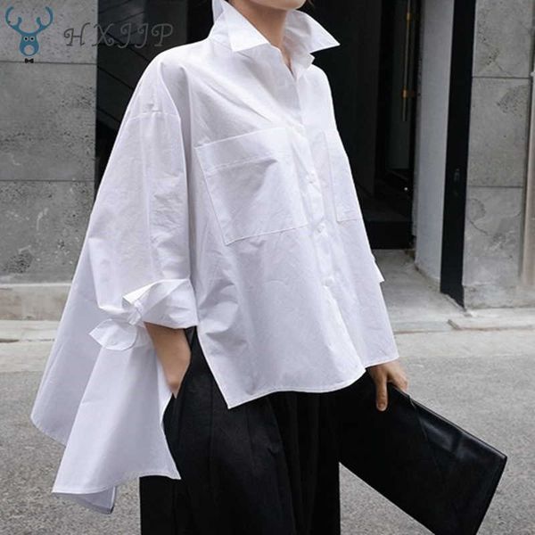 hxjjp spring and summer shirt female korean style cotton wild casual blouses loose pluz size women clothing 210607, White
hxjjp spring and summer shirt female korean style cotton wild casual blouses loose pluz size women clothing 210607, White