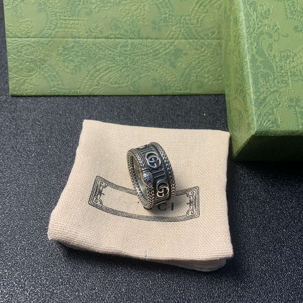 ring gujialing snake double g silver old stripe wide edition for men and women fashion
ring gujialing snake double g silver old stripe wide edition for men and women fashion