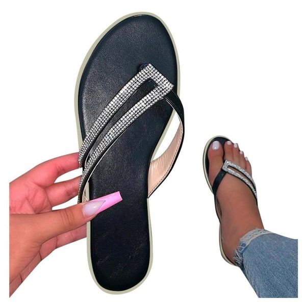 slippers 2021 sandals genuine leather flat bottom wear flip flop casual shoes women's classics v woman flats 37-42, Black
slippers 2021 sandals genuine leather flat bottom wear flip flop casual shoes women's classics v woman flats 37-42, Black