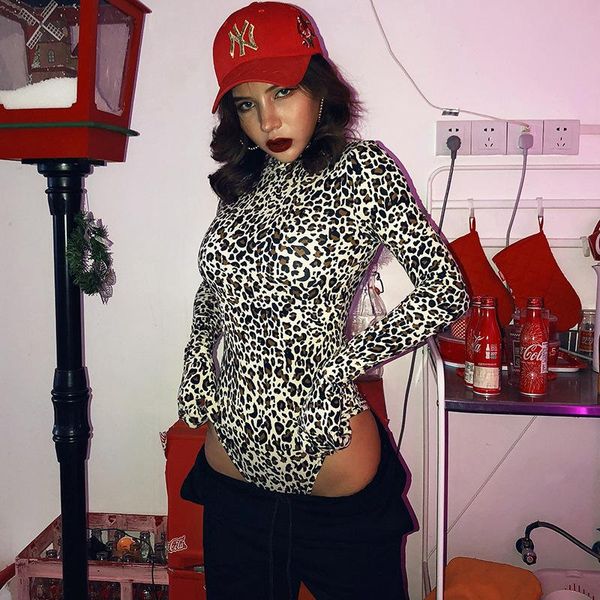 autumn leopard print bodysuits romper woman fashion jumpsuit high neck long sleeve casual skinny women bodysuit female women's jumpsuit, Black;white
autumn leopard print bodysuits romper woman fashion jumpsuit high neck long sleeve casual skinny women bodysuit female women's jumpsuit, Black;white