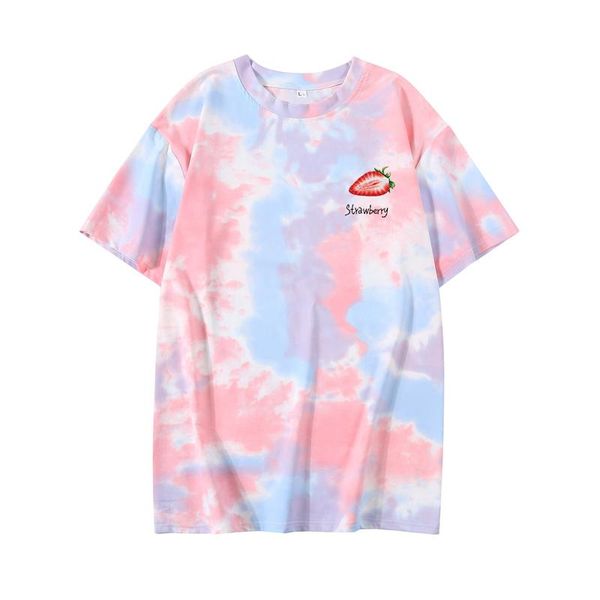 women's t-shirt strawberry fruit printing summer women tie dye cartoon cute harajuku style japanese korean all-match fashion streetwear, White
women's t-shirt strawberry fruit printing summer women tie dye cartoon cute harajuku style japanese korean all-match fashion streetwear, White