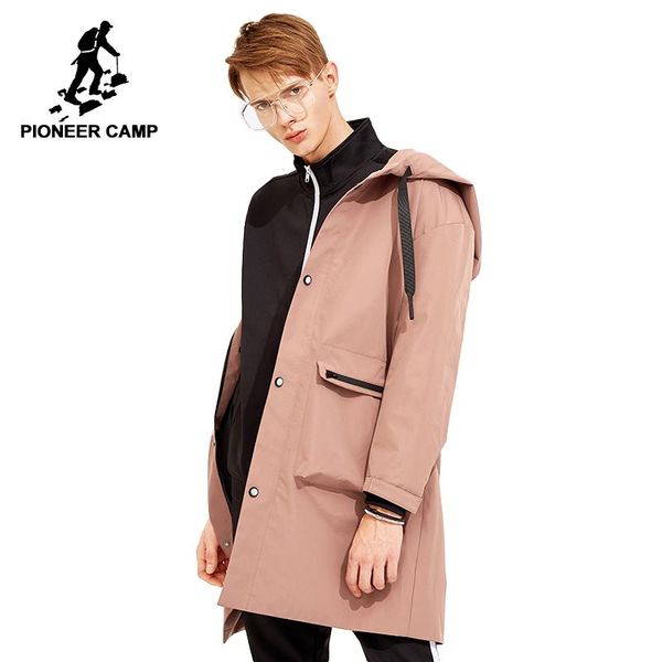 men's trench coats pioneer camp long coat men korean style brand-clothing hooded fashion solid trenchcoat male pink black afy803119, Tan;black
men's trench coats pioneer camp long coat men korean style brand-clothing hooded fashion solid trenchcoat male pink black afy803119, Tan;black