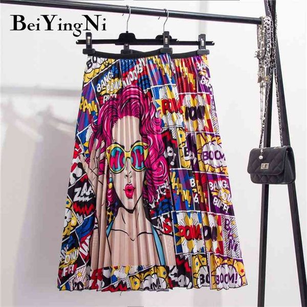 28 styles europe cartoon pattern pleated skirt women street korean mid-calf high elastic quality skirts party holiday 210506, Black
28 styles europe cartoon pattern pleated skirt women street korean mid-calf high elastic quality skirts party holiday 210506, Black