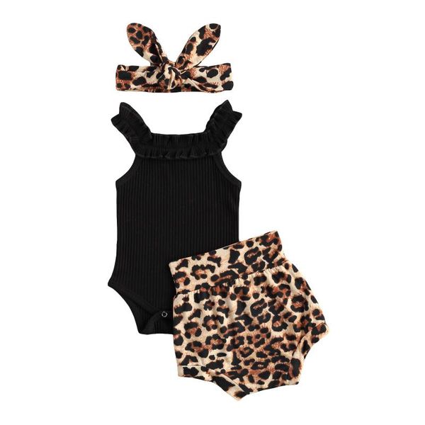 3pcs baby girls summer clothes set born ribbed sleeveless bodysuits leopard shorts headband outfits clothing sets, White
3pcs baby girls summer clothes set born ribbed sleeveless bodysuits leopard shorts headband outfits clothing sets, White