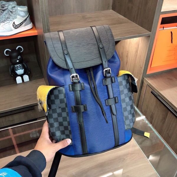 designer luxury men's backpack large capacity casual stitching couple travel computer
designer luxury men's backpack large capacity casual stitching couple travel computer