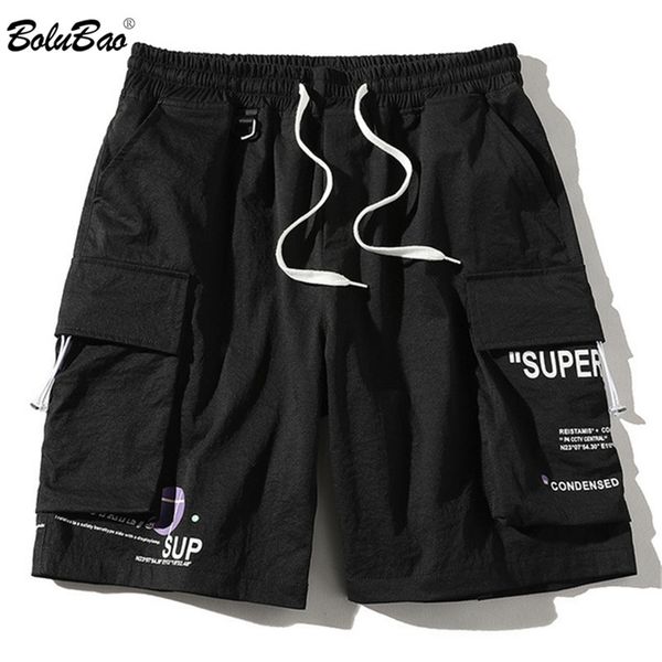 bolubao brand men cargo shorts summer men's high street letter print male casual drawstring knee length 210716, White;black
bolubao brand men cargo shorts summer men's high street letter print male casual drawstring knee length 210716, White;black