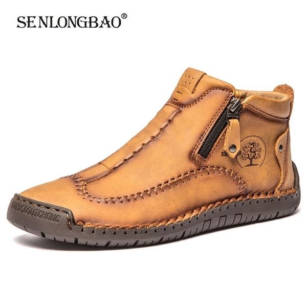 spring leather men short boots autumn lace-up flats medium-shoes outdoor male breathable casual shoes handmade men's boots 211022, Black
spring leather men short boots autumn lace-up flats medium-shoes outdoor male breathable casual shoes handmade men's boots 211022, Black