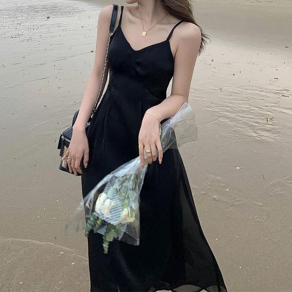 casual dresses vintage elegant strap dress womenblack camisole midi evening party gothic one piece korea 2021 summer, Black;gray
casual dresses vintage elegant strap dress womenblack camisole midi evening party gothic one piece korea 2021 summer, Black;gray
