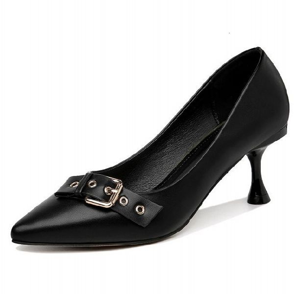 dress shoes leather women spring party thin heel lady casual pointed toe summer buckle pumps m0224 ma1x, Black
dress shoes leather women spring party thin heel lady casual pointed toe summer buckle pumps m0224 ma1x, Black