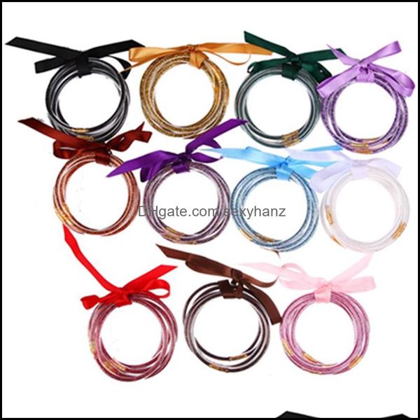 other fashion aessories blowout 5pcs/ set all weather glitter filled stacked sile jelly bangle bracelet women bowknot bangles bracelets gwe1, Silver
other fashion aessories blowout 5pcs/ set all weather glitter filled stacked sile jelly bangle bracelet women bowknot bangles bracelets gwe1, Silver