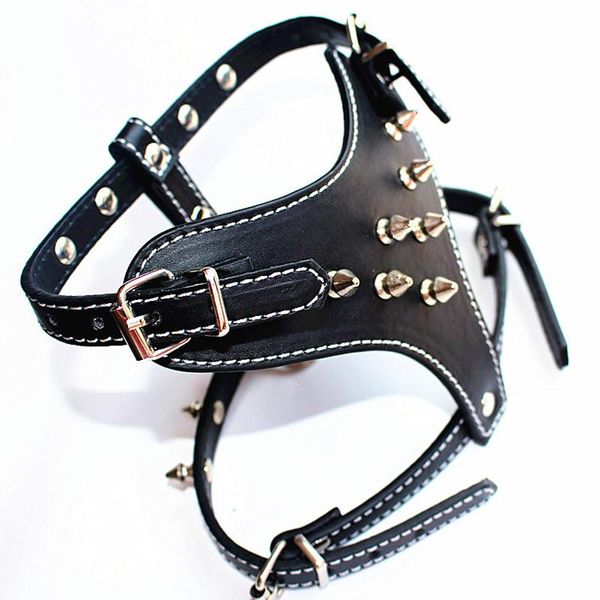 dog collars & leashes 1 pcs pu leather harness pet spikes studded for dogs accessories chest adjustable mascotas
dog collars & leashes 1 pcs pu leather harness pet spikes studded for dogs accessories chest adjustable mascotas