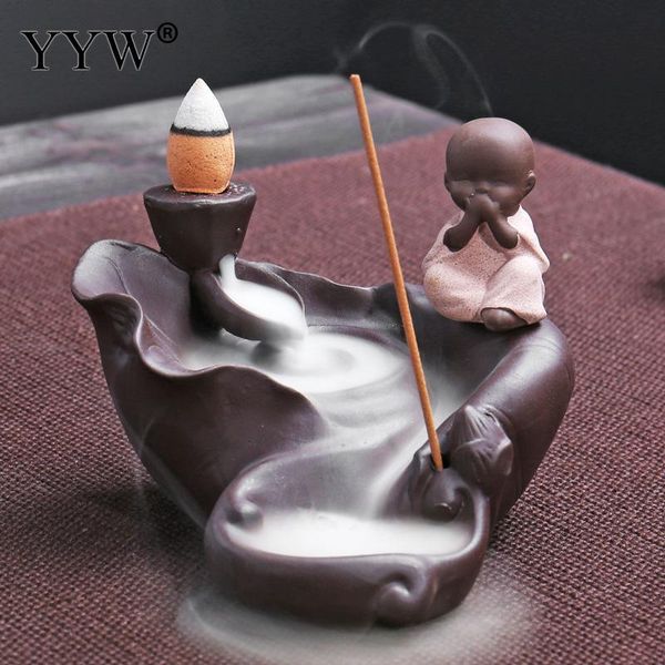 fragrance lamps ceramic backflow incense burner little monk buddha creative lovely stick holder for home or office decoration
fragrance lamps ceramic backflow incense burner little monk buddha creative lovely stick holder for home or office decoration