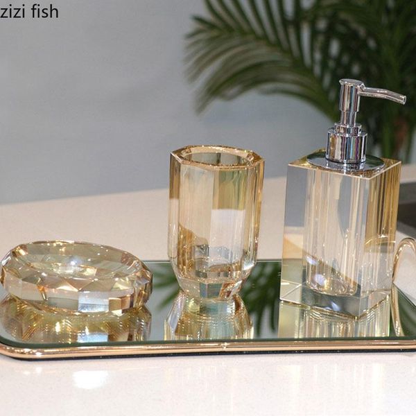 bath accessory set natural crystal bathroom portable soap dispenser shampoo empty bottle amber color supplies mouthwash cup storage tray
bath accessory set natural crystal bathroom portable soap dispenser shampoo empty bottle amber color supplies mouthwash cup storage tray