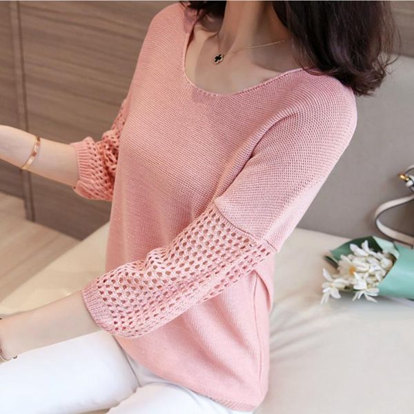 women's blouses & shirts blusas mujer de moda 2021 o-neck hollow knitted blouse shirt women lantern sleeve womens and c845, White
women's blouses & shirts blusas mujer de moda 2021 o-neck hollow knitted blouse shirt women lantern sleeve womens and c845, White