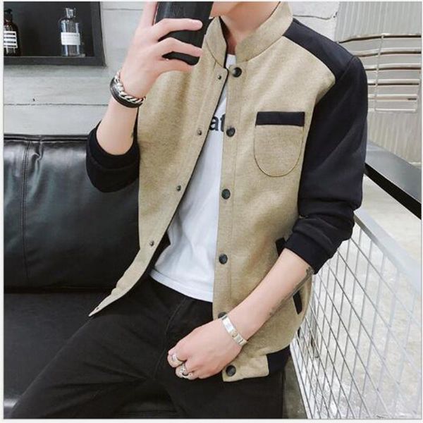 men's jackets 2021 spring products baseball jersey jacket slim youth casual coat, Black;brown
men's jackets 2021 spring products baseball jersey jacket slim youth casual coat, Black;brown