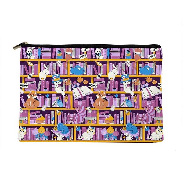 cosmetic bags & cases women library wonderland printed make up bag fashion cosmetics organizer for travel colorful storage lady
cosmetic bags & cases women library wonderland printed make up bag fashion cosmetics organizer for travel colorful storage lady