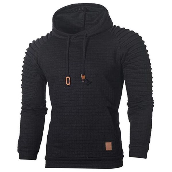 men's hoodies autumn and winter jacquard stripe pleated sweater long sleeve hoodie warm sweatshirt, Black
men's hoodies autumn and winter jacquard stripe pleated sweater long sleeve hoodie warm sweatshirt, Black
