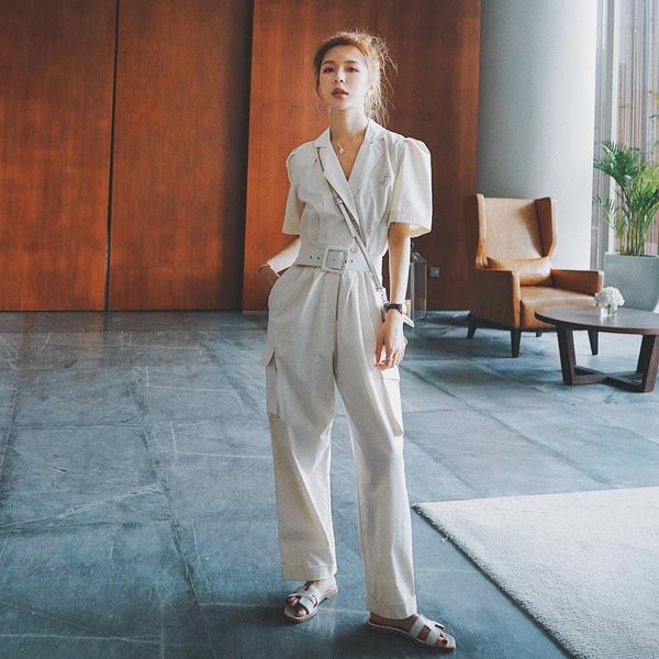 women's jumpsuits & rompers 2021 women summer short sleeve one piece straight pants female streetwear hip hop sashe trouser romper over, Black;white
women's jumpsuits & rompers 2021 women summer short sleeve one piece straight pants female streetwear hip hop sashe trouser romper over, Black;white
