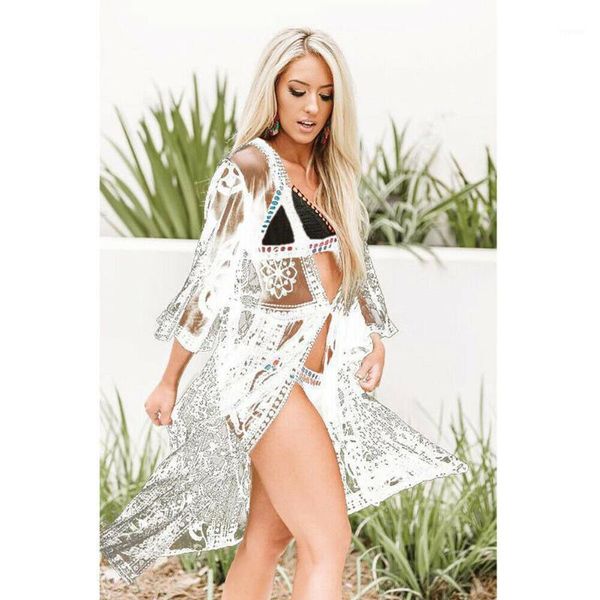 crochet bikini cover up women bandage see-through swimwear summer bathing suit lady beach dress sunscreen cover-ups women's, White;black
crochet bikini cover up women bandage see-through swimwear summer bathing suit lady beach dress sunscreen cover-ups women's, White;black